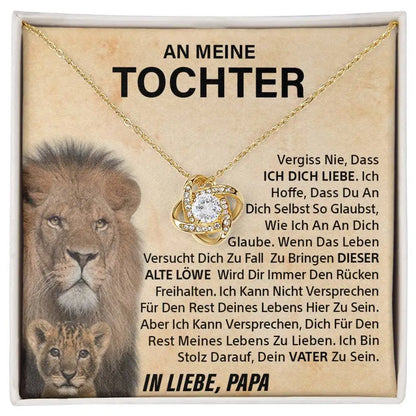 Liebe-Knoten Halskette für Tochter