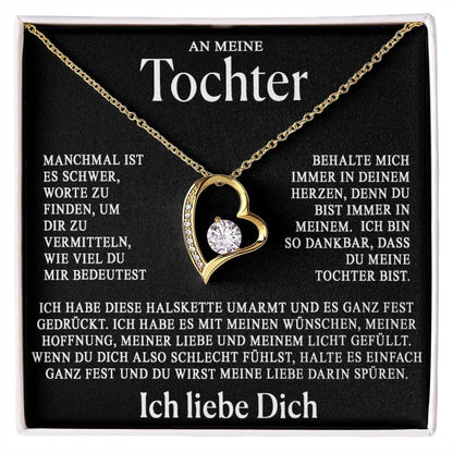 Herzanhänger-Halskette–Geschenk von Mama & Papa