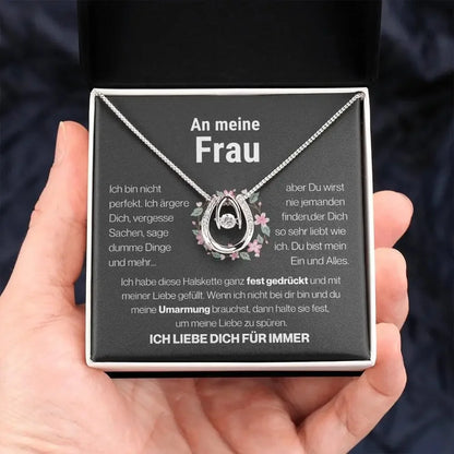 Für meine Frau–Elegante Glücksanhänger-Halskette