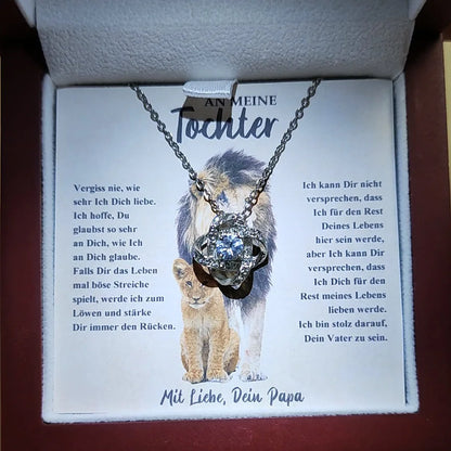 Für meine Tochter–Elegante Liebesknoten-Halskette,Geschenk von Papa
