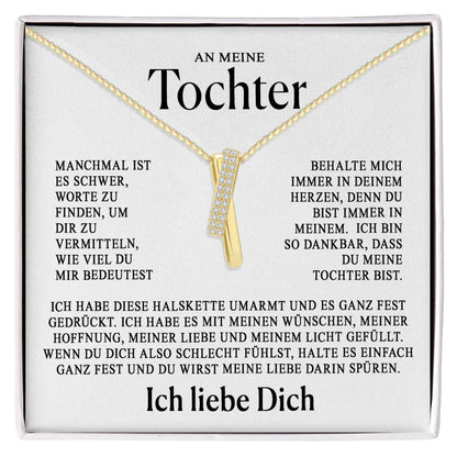 An meine Tochter–Zeitlose Love-Knot-Halskette für besondere Anlässe