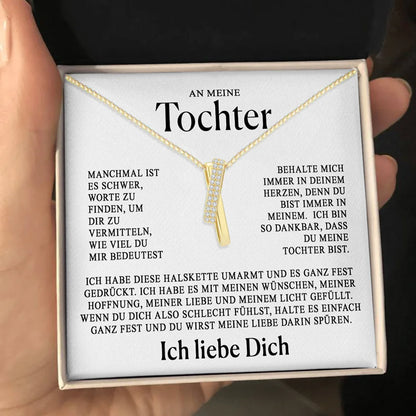 An meine Tochter–Zeitlose Love-Knot-Halskette für besondere Anlässe
