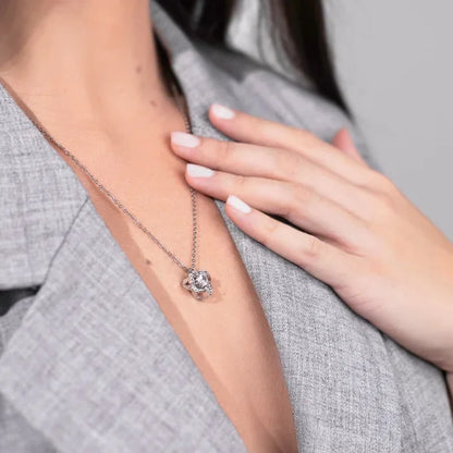 Für meine Tochter–Elegante Liebesknoten-Halskette,Geschenk von Papa