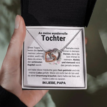 Für meine Tochter–Doppelherz-Halskette von Papa