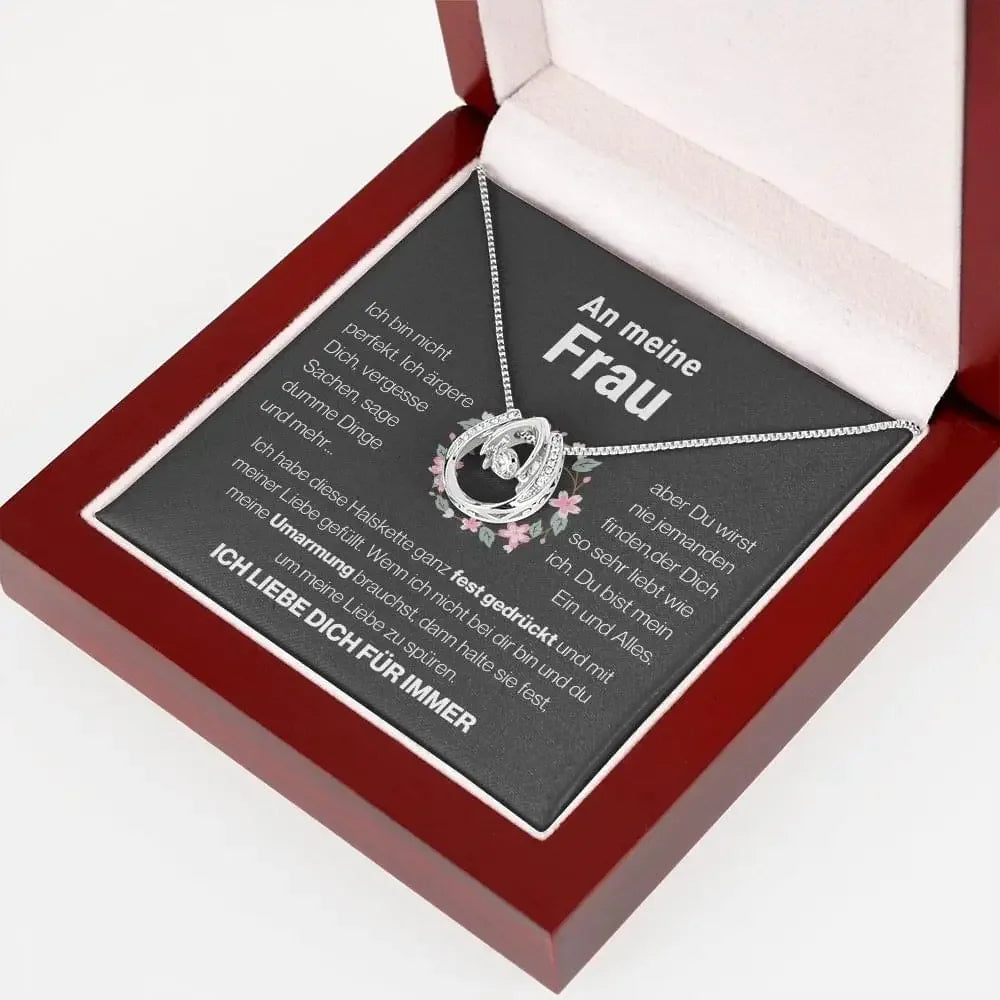 Für meine Frau–Elegante Glücksanhänger-Halskette