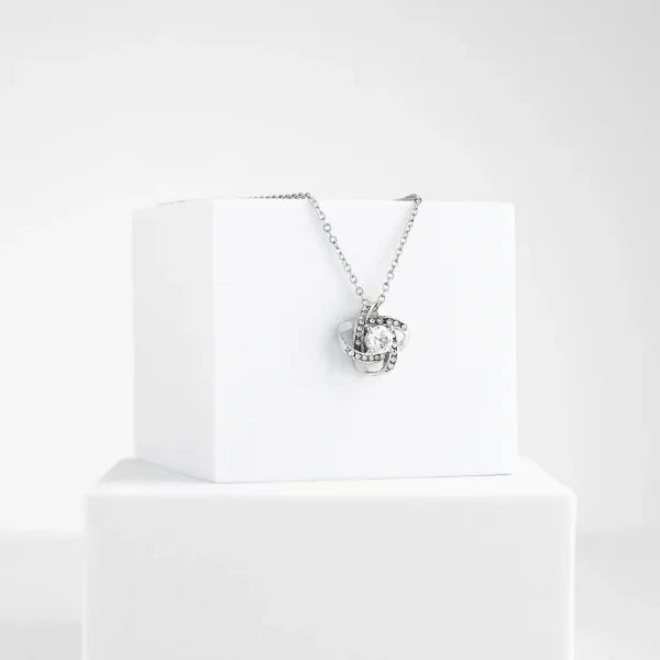 Für meine Tochter–Elegante Liebesknoten-Halskette,Geschenk von Papa