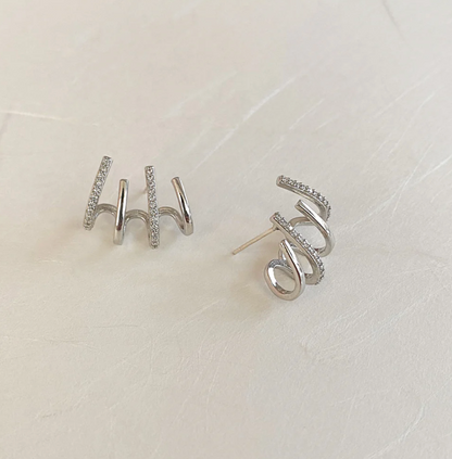 Ohrringe Krallen – Silber