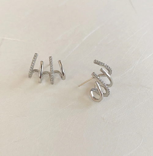 Ohrringe Krallen – Silber