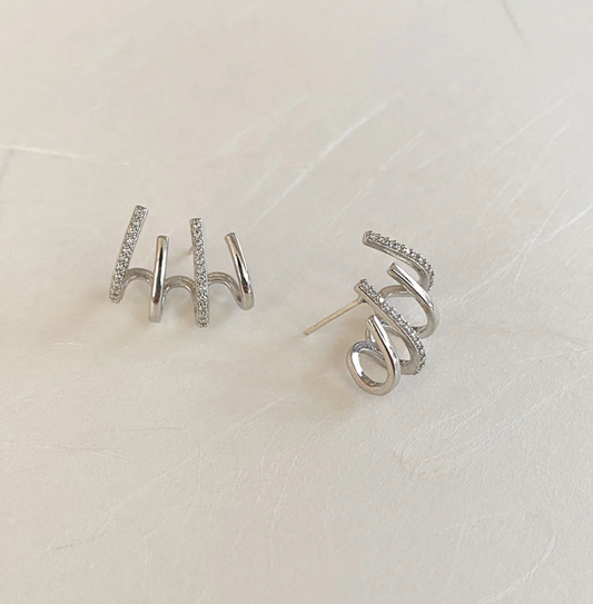 Ohrringe Krallen – Silber