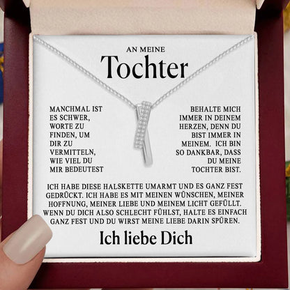 An meine Tochter–Zeitlose Love-Knot-Halskette für besondere Anlässe