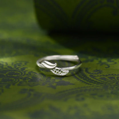 Adjustierbarer Weiden-Blatt-Ring