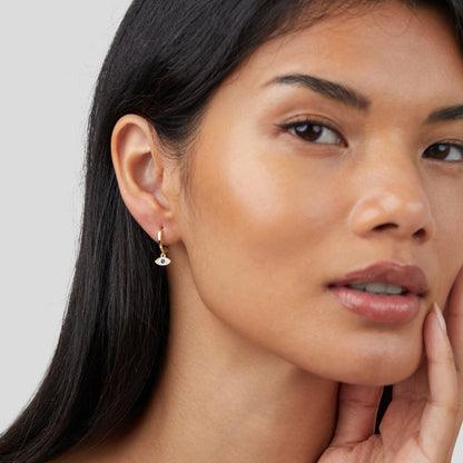 Blaue Nazar Ohrringe