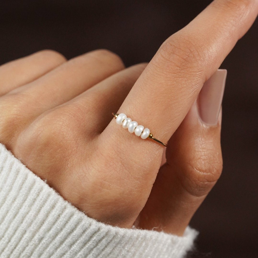 Süßwasserperlenring