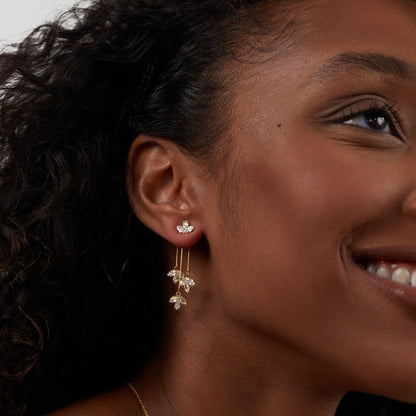 Elegante Wasserfall Ohrringe