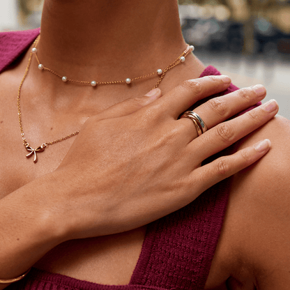 Dreifarbiger Loop-Ring