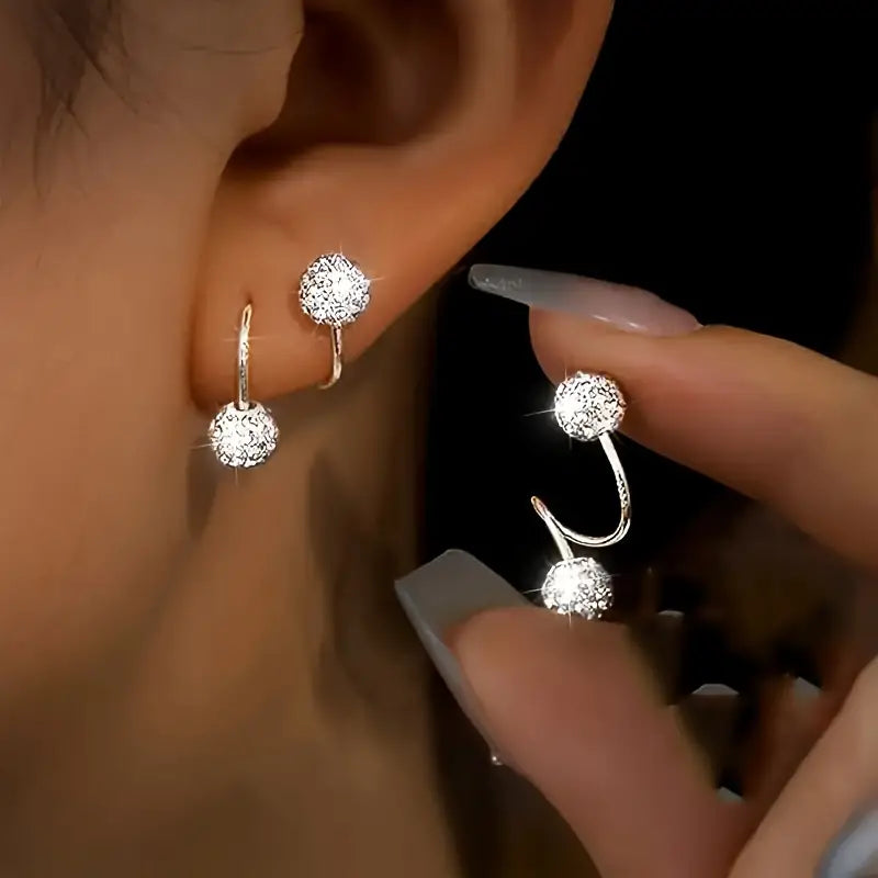 Elegante Spiralen‑Studs