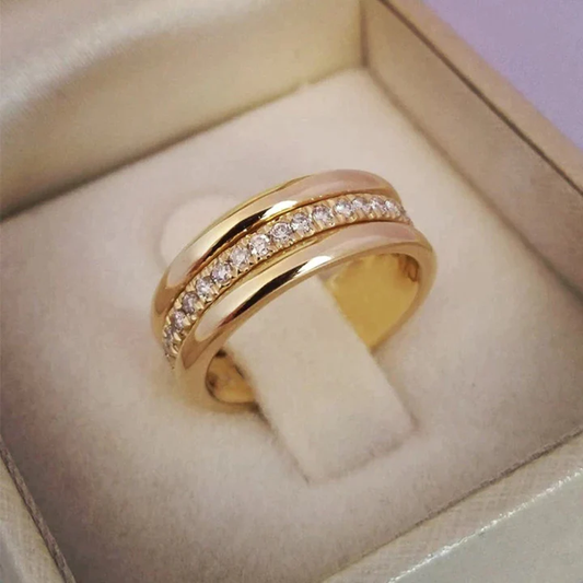 Vintage Zirkonia Eingerahmter Ring