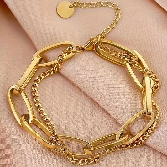 Gold‑Kettenarmband