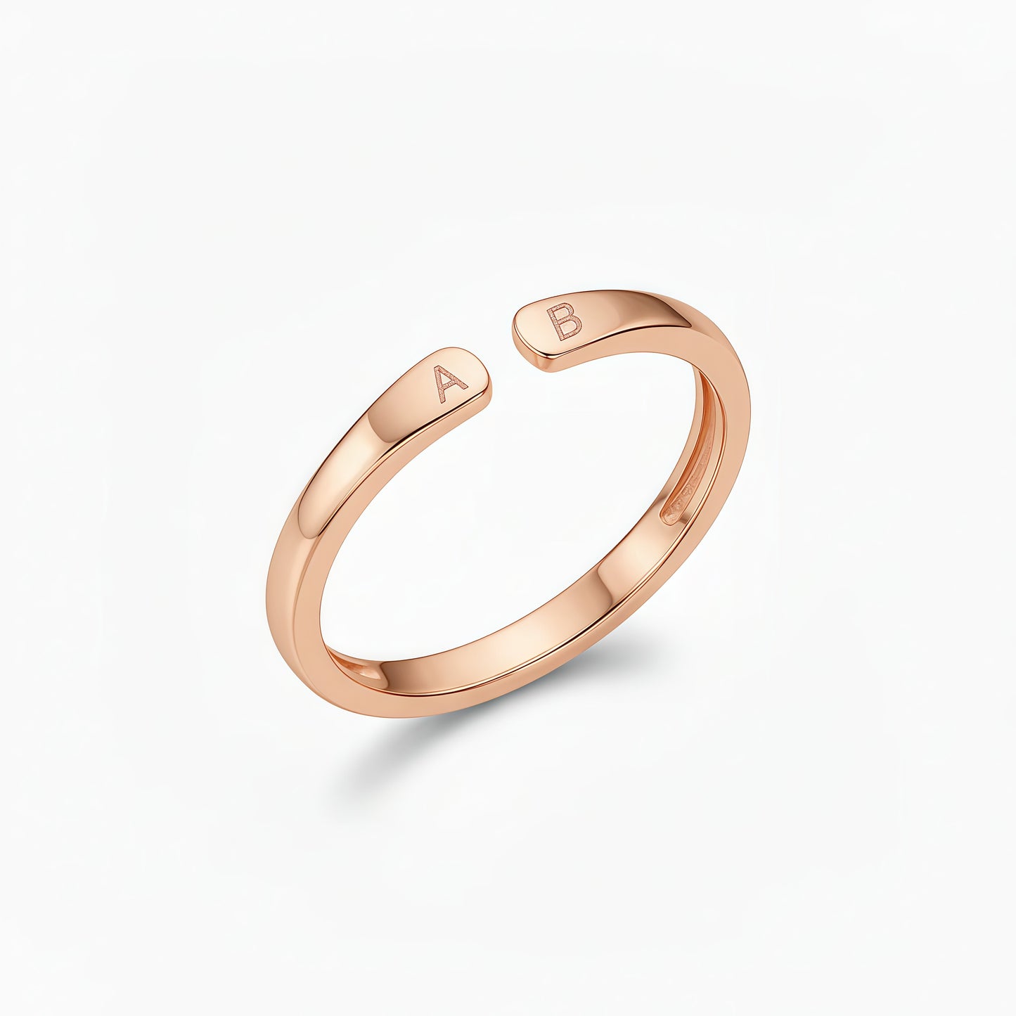 VERSTELLBARER INITIALEN RING