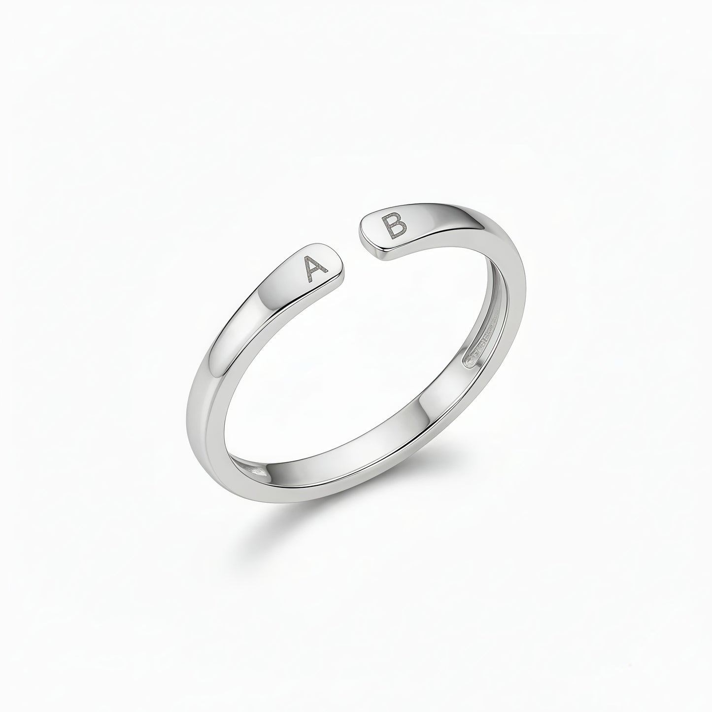 VERSTELLBARER INITIALEN RING